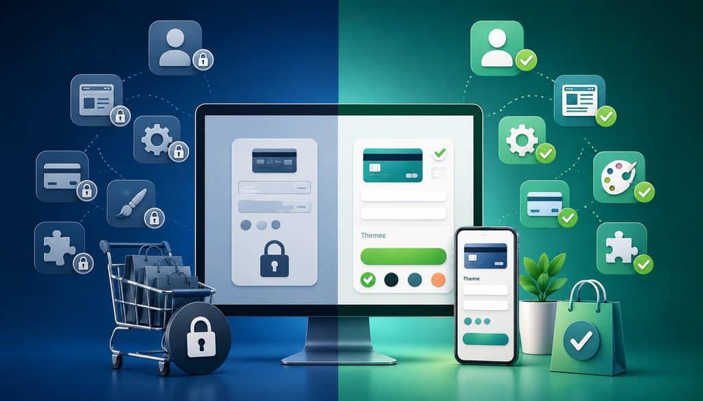 Checkout customization controls for e-commerce payment experience.