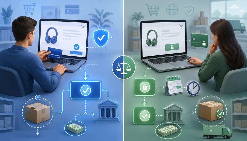 Immediate vs. delayed payment capture for preorders